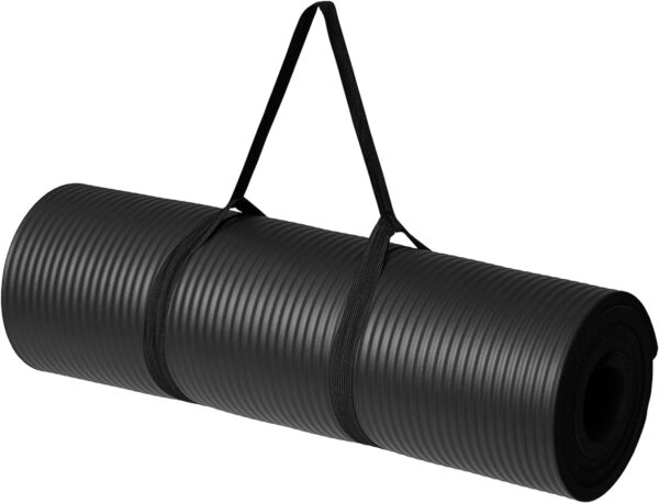 1/2 Inch Extra Thick Exercise Mat with Carrying Strap